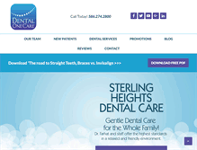 Tablet Screenshot of dental1care.com